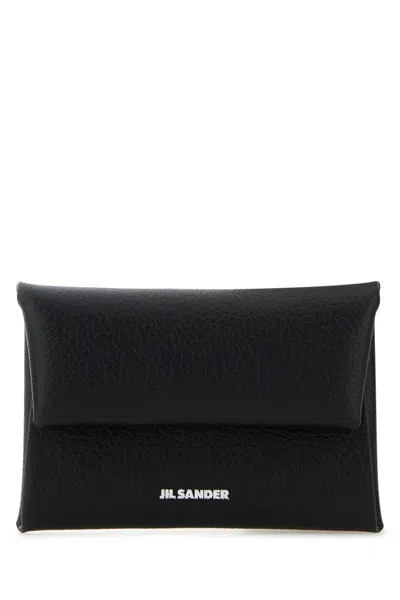 Jil Sander Black Leather Coin Purse
