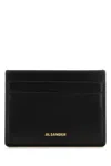 Jil Sander Black Leather Card Holder