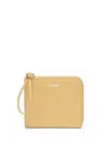 Jil Sander Leather Logo-print Purse In Multicolor