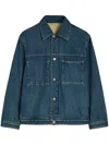 Jil Sander Washed Denim Jacket In Blue