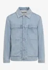 Jil Sander Denim Jacket Long Sleeves Chest Pockets In Blue