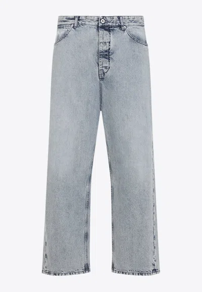 JIL SANDER WASHED-OUT STRAIGHT-LEG JEANS