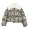 Jil Sander Water Repellent Down Jacket In Silver