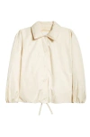 Shop Jil Sander Water Repellent Taffeta Down Jacket In Light Beige