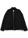 Jil Sander Water-repellent Textured Jacket In Blue