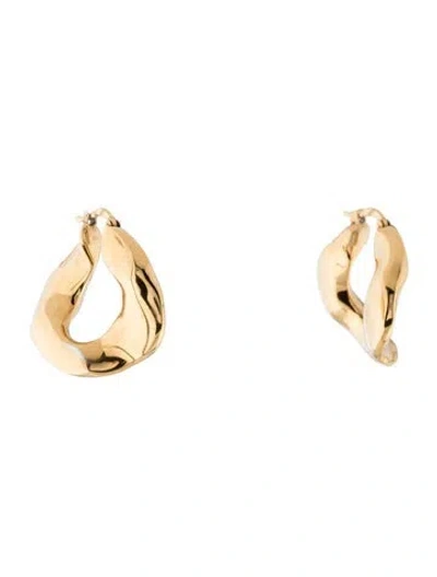 Pre-owned Jil Sander Wavy Hoop Earrings In Multi