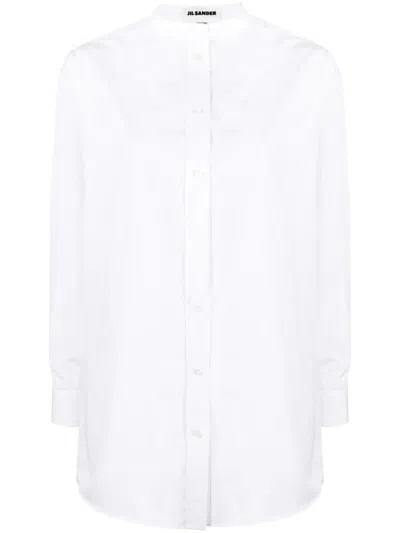 Jil Sander Wednesday Straight Fitted Shirt Clothing In White