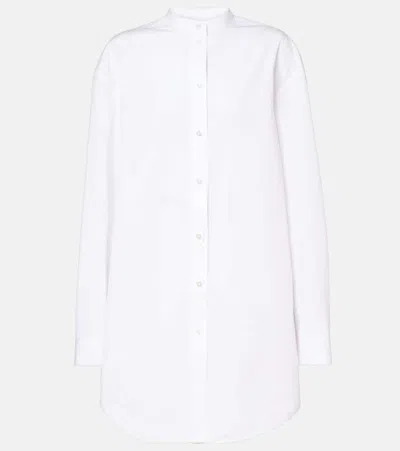 Jil Sander Wednesday Cotton Poplin Shirt In White