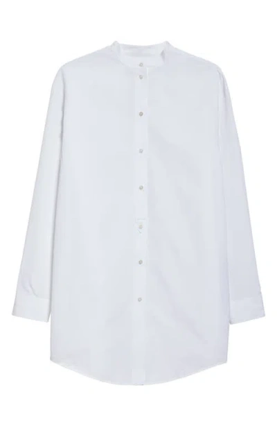 Jil Sander Wednesday Organic Cotton Poplin Button-up Shirt In Optic White