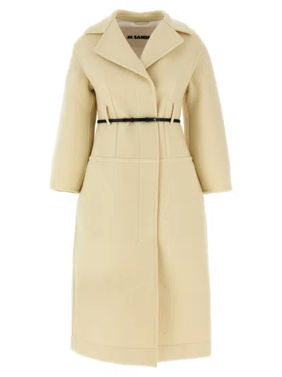 JIL SANDER WHITE 02 COAT