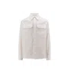 Jil Sander Long-sleeved Shirt With Flap Pockets In Neutral