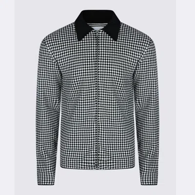 Jil Sander White And Black Cotton Shirt In Multi