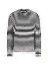 Jil Sander Boiled Striped Wool Compact Jersey In White