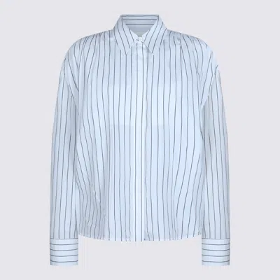 Jil Sander White And Blue Cotton Shirts