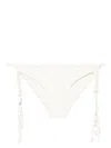 Jil Sander Tangle Bikini Bottoms In White