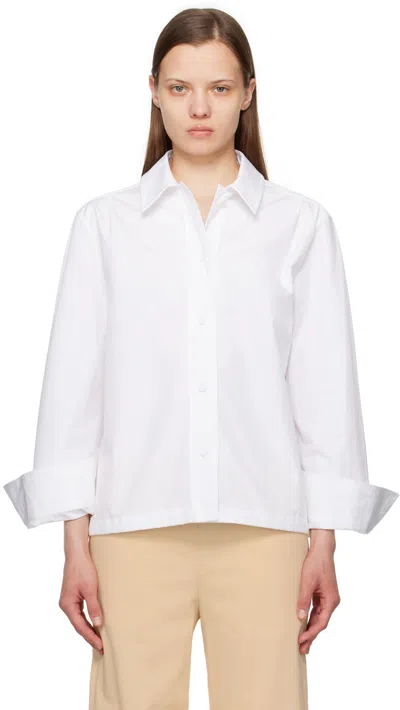 JIL SANDER WHITE BUTTON SHIRT