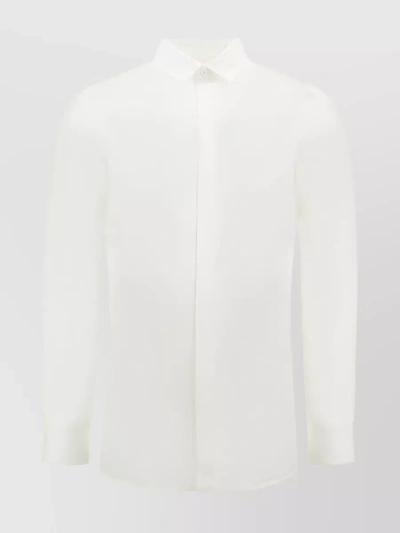 Jil Sander White Buttoned Collar Shirt