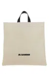 Jil Sander Man Handbag Ivory Size - Textile Fibers, Soft Leather In White
