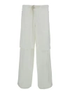 Jil Sander White Cargo Pants In Cotton Man In White