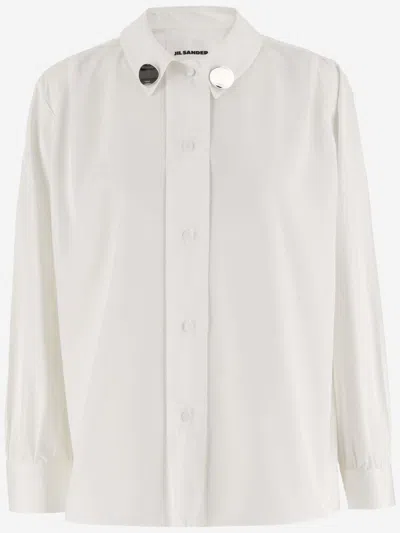 Jil Sander White Clip Details Shirt