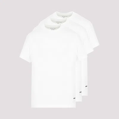 Jil Sander White Cotton 3 Pack T-shirt Set