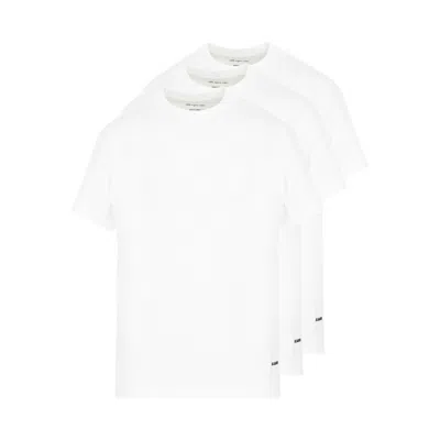 Jil Sander White Cotton 3 Pack T-shirt Set
