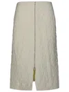 Jil Sander Textured-finish Zip-up Midi Skirt
