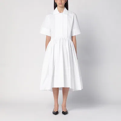 Jil Sander White Cotton Chemisier Dress