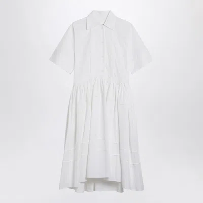 Jil Sander White Cotton Chemisier Dress Women
