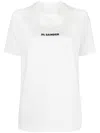 Jil Sander White T-shirt With Contrasting Logo Print In White