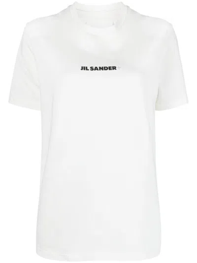 Jil Sander White Cotton Crew Neck T-shirt