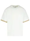 Jil Sander Striped Double-layer T-shirt In White