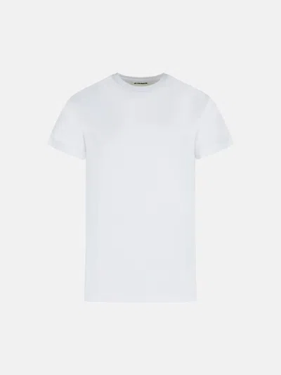 Jil Sander White Cotton Crew Neck T-shirt