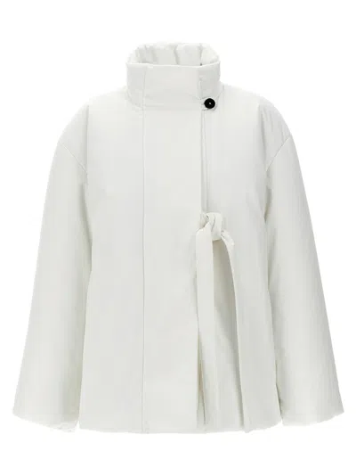 Jil Sander White Cotton Down Jacket