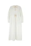 Jil Sander White Cotton Dress