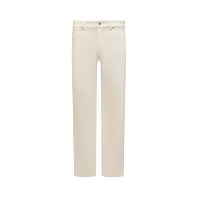 Jil Sander White Cotton Jeans Denim In Neutral