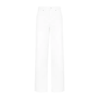 Jil Sander White Cotton Jeans For Women
