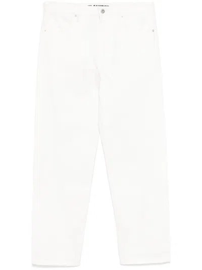 Jil Sander White Cotton Loose-fit Jeans