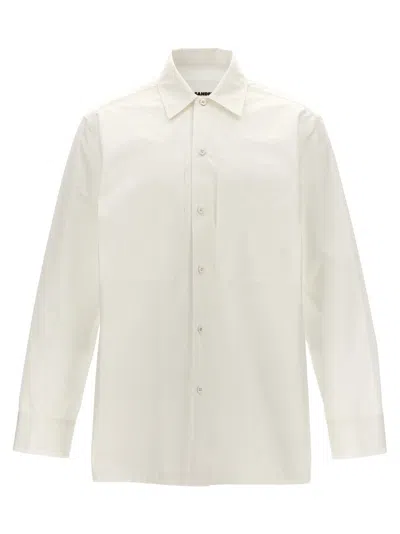 Jil Sander White Cotton Oversized Shirt