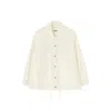 Jil Sander Cotton Jacket With Drawstring Hem