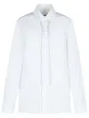 Jil Sander White Pointed Collar Shirt In White