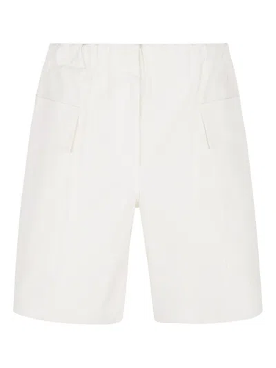 Jil Sander White Cotton Shorts