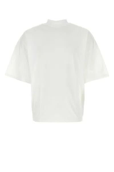 Jil Sander White Cotton T-shirt In 100