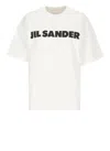 Jil Sander Relaxed-fit Cotton T-shirt With Bold Logo In White