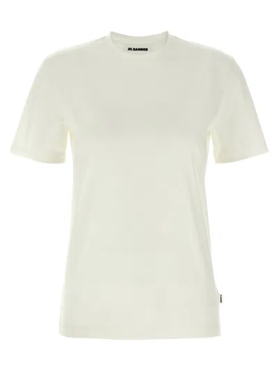 JIL SANDER WHITE COTTON T-SHIRT