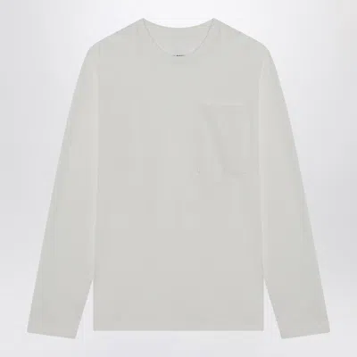 Jil Sander Logo Cotton T-shirt In Porcelain