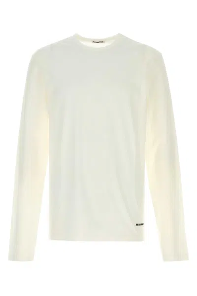 JIL SANDER JIL SANDER WHITE COTTON T-SHIRT