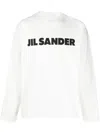 Jil Sander White Logo-print Blouse