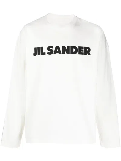 JIL SANDER JIL SANDER WHITE COTTON T-SHIRT
