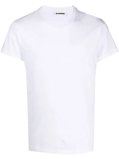 Jil Sander White Cotton T-shirt